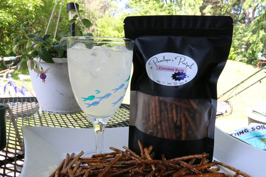 Coconut Rum Pretzels