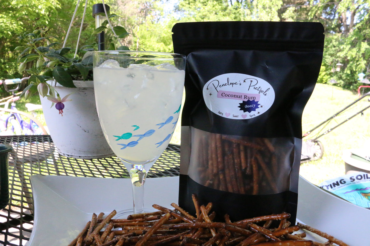 Coconut Rum Pretzels
